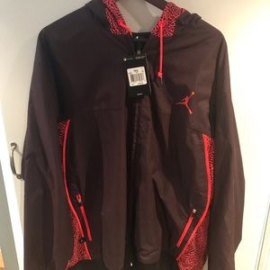 Men’s Air Jordan Retro 3” cement hooded jacket.